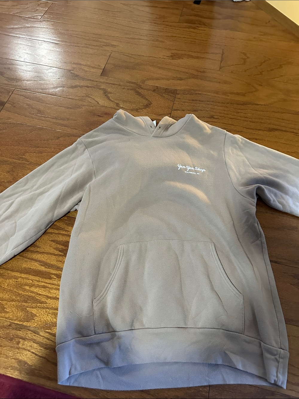 Men's Crewneck Pullover Sweatshirt in Light Gray with Small Chest Logo